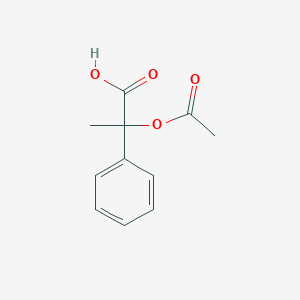 molecular formula C28H38O7 B228096 alpha-Methyl-alpha-acetyloxybenzeneacetic acid CAS No. 10487-92-0
