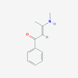 molecular formula C11H13NO B228098 Crotonophenone, 3-(methylamino)- CAS No. 14091-93-1