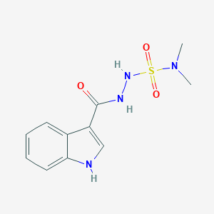 molecular formula C11H14N4O3S B228109 2-(1H-indol-3-ylcarbonyl)-N,N-dimethylhydrazinesulfonamide 