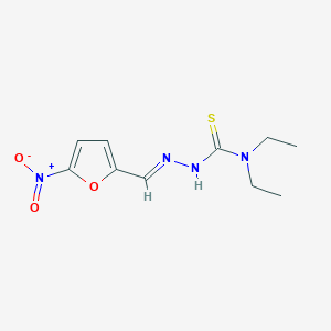 molecular formula C10H14N4O3S B228136 2-Furaldehyde, 5-nitro-, 4,4-diethyl-3-thiosemicarbazone CAS No. 14052-72-3