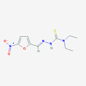 2-Furaldehyde, 5-nitro-, 4,4-diethyl-3-thiosemicarbazone