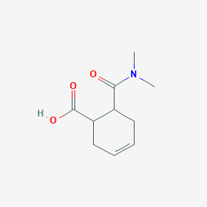 molecular formula C10H15NO3 B228147 6-(Dimethylcarbamoyl)cyclohex-3-ene-1-carboxylic acid 