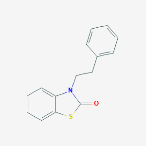 molecular formula C15H13NOS B228149 3-(2-phenylethyl)-1,3-benzothiazol-2(3H)-one CAS No. 142224-24-6