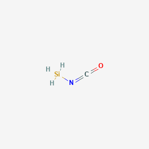 molecular formula C6H3BrClI B228171 Silane, isocyanato- CAS No. 13730-13-7