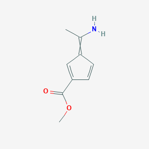 molecular formula C10H6Na2O6S2 B228182 3-(1-Aminoethylidene)-1,4-cyclopentadiene-1-carboxylic acid methyl ester CAS No. 14469-78-4
