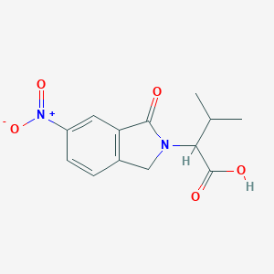 3-methyl-2-(5-nitro-3-oxo-1H-isoindol-2-yl)butanoic acid