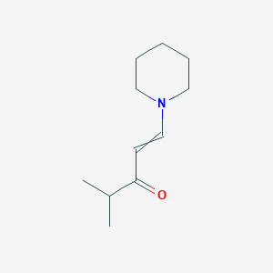 molecular formula C18H12Cl4S B228241 4-Methyl-1-(1-piperidinyl)-1-penten-3-one CAS No. 13606-83-2