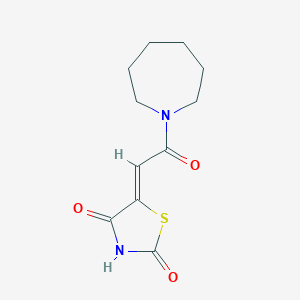 molecular formula C11H14N2O3S B228246 (5Z)-5-[2-(azepan-1-yl)-2-oxoethylidene]-1,3-thiazolidine-2,4-dione 