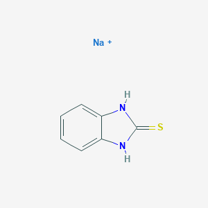 molecular formula C7H6N2NaS+ B228253 Sodium;1,3-dihydrobenzimidazole-2-thione CAS No. 15091-69-7