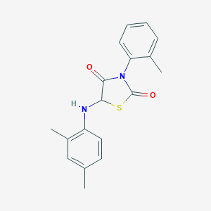 5-[(2,4-Dimethylphenyl)amino]-3-(2-methylphenyl)-1,3-thiazolidine-2,4-dione