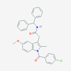 molecular formula C32H27ClN2O3 B228303 N-benzhydryl-2-[1-(4-chlorobenzoyl)-5-methoxy-2-methyl-1H-indol-3-yl]acetamide 