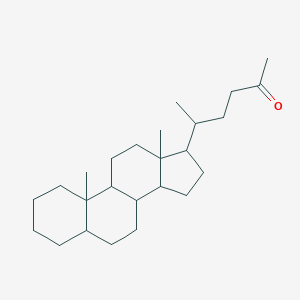 molecular formula C13H12S B228341 26,27-Dinor-5beta-cholestan-24-one CAS No. 14949-16-7