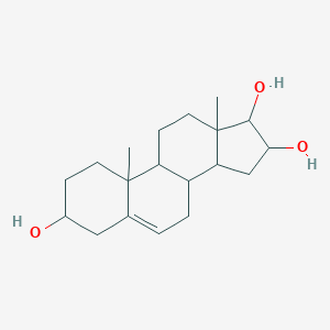 molecular formula C19H30O3 B228342 10,13-dimethyl-2,3,4,7,8,9,11,12,14,15,16,17-dodecahydro-1H-cyclopenta[a]phenanthrene-3,16,17-triol CAS No. 14474-06-7