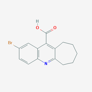 molecular formula C15H14BrNO2 B228346 2-bromo-7,8,9,10-tetrahydro-6H-cyclohepta[b]quinoline-11-carboxylic acid 