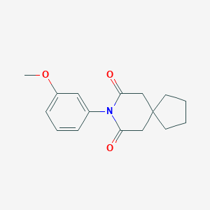 molecular formula C16H19NO3 B228348 8-(3-Methoxyphenyl)-8-azaspiro[4.5]decane-7,9-dione 