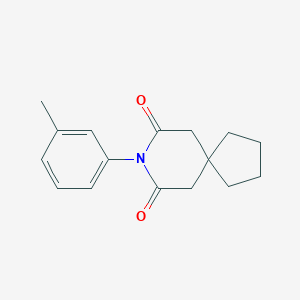 molecular formula C16H19NO2 B228349 8-(3-Methylphenyl)-8-azaspiro[4.5]decane-7,9-dione 