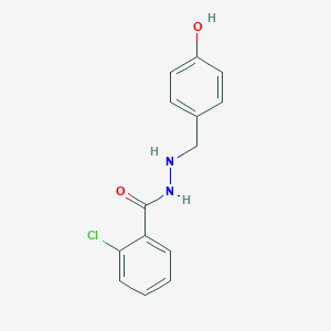 molecular formula C14H13ClN2O2 B228397 2-chloro-N'-(4-hydroxybenzyl)benzohydrazide 