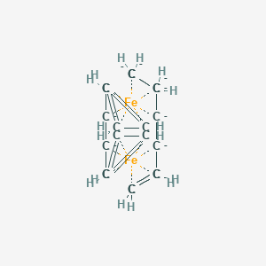 molecular formula C20H16Fe2-20 B228407 Cyclopentylcyclopentane, iron CAS No. 11105-90-1