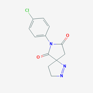 molecular formula C12H10ClN3O2 B228444 7-(4-Chlorophenyl)-1,2,7-triazaspiro[4.4]non-1-ene-6,8-dione 