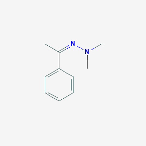 molecular formula C18H22N4O3 B228453 Acetophenone, dimethylhydrazone CAS No. 13466-32-5