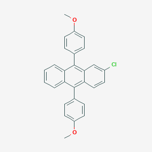 molecular formula C28H21ClO2 B022847 9,10-双(4-甲氧苯基)-2-氯蒽 CAS No. 110904-87-5