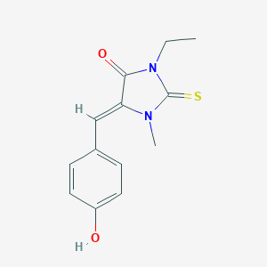 3-Ethyl-5-(4-hydroxybenzylidene)-1-methyl-2-thioxo-4-imidazolidinone