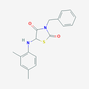 molecular formula C18H18N2O2S B228540 3-Benzyl-5-[(2,4-dimethylphenyl)amino]-1,3-thiazolidine-2,4-dione 