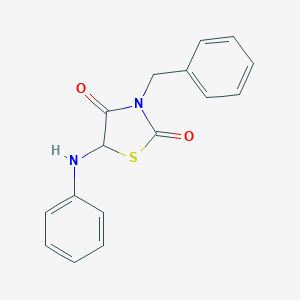 molecular formula C16H14N2O2S B228548 5-Anilino-3-benzyl-1,3-thiazolidine-2,4-dione 