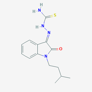 [(E)-[1-(3-methylbutyl)-2-oxoindol-3-ylidene]amino]thiourea