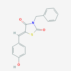 molecular formula C17H13NO3S B228584 3-Benzyl-5-(4-hydroxybenzylidene)-1,3-thiazolidine-2,4-dione 