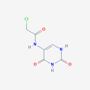 molecular formula C6H6ClN3O3 B228589 5-(Chloroacetylamino)uracil 