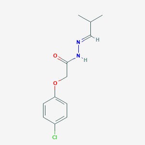 molecular formula C12H15ClN2O2 B228593 2-(4-chlorophenoxy)-N'-(2-methylpropylidene)acetohydrazide 