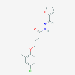 molecular formula C16H17ClN2O3 B228597 4-(4-chloro-2-methylphenoxy)-N'-(2-furylmethylene)butanohydrazide 