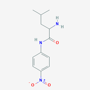 molecular formula C12H17N3O3 B228610 2-Amino-4-methyl-N-(4-nitrophenyl)pentanamide CAS No. 6664-98-8