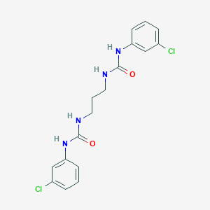 molecular formula C17H18Cl2N4O2 B228612 N-(3-{[(3-chloroanilino)carbonyl]amino}propyl)-N'-(3-chlorophenyl)urea 