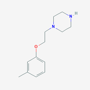 molecular formula C13H20N2O B228618 1-[2-(3-Methylphenoxy)ethyl]piperazine 