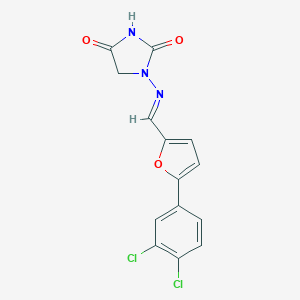 molecular formula C14H9Cl2N3O3 B228631 Clodanolene CAS No. 14796-28-2