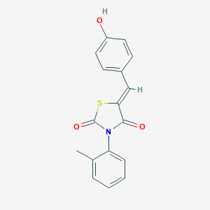 5-(4-Hydroxybenzylidene)-3-(2-methylphenyl)-1,3-thiazolidine-2,4-dione