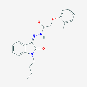 N-[(Z)-(1-butyl-2-oxoindol-3-ylidene)amino]-2-(2-methylphenoxy)acetamide