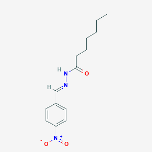 molecular formula C14H19N3O3 B228677 N'-[(E)-(4-nitrophenyl)methylidene]heptanehydrazide 