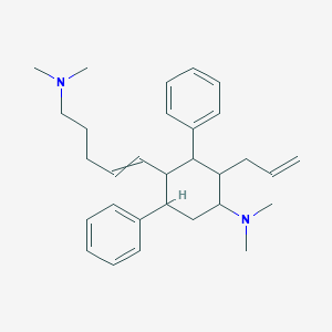 molecular formula C20H29N3O5 B228742 4-[5-(dimethylamino)pent-1-enyl]-N,N-dimethyl-3,5-diphenyl-2-prop-2-enylcyclohexan-1-amine CAS No. 14028-80-9