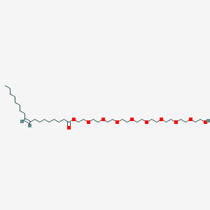 molecular formula C36H70O11 B228807 2-[2-[2-[2-[2-[2-[2-[2-(2-hydroxyethoxy)ethoxy]ethoxy]ethoxy]ethoxy]ethoxy]ethoxy]ethoxy]ethyl (Z)-octadec-9-enoate CAS No. 109-33-1