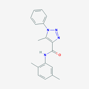 molecular formula C18H18N4O B228808 N-(2,5-dimethylphenyl)-5-methyl-1-phenyl-1H-1,2,3-triazole-4-carboxamide 
