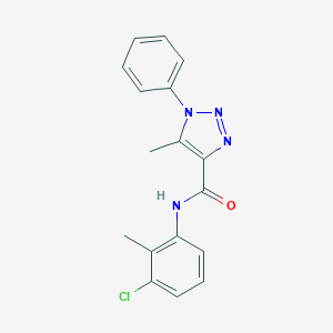 molecular formula C17H15ClN4O B228810 N-(3-chloro-2-methylphenyl)-5-methyl-1-phenyl-1H-1,2,3-triazole-4-carboxamide 