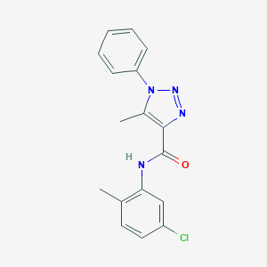 molecular formula C17H15ClN4O B228811 N-(5-chloro-2-methylphenyl)-5-methyl-1-phenyl-1H-1,2,3-triazole-4-carboxamide 