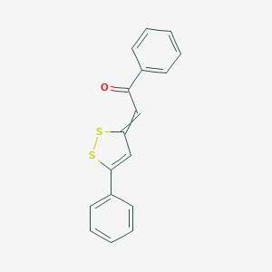 molecular formula C17H12OS2 B228891 1-Phenyl-2-(5-phenyl-3H-1,2-dithiol-3-ylidene)ethanone CAS No. 1033-62-1