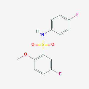 5-fluoro-N-(4-fluorophenyl)-2-methoxybenzenesulfonamide