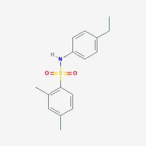 molecular formula C16H19NO2S B228965 N-(4-ethylphenyl)-2,4-dimethylbenzenesulfonamide 