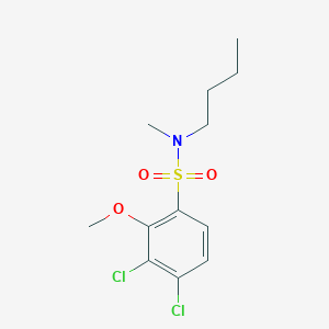 molecular formula C12H17Cl2NO3S B228969 N-butyl-3,4-dichloro-2-methoxy-N-methylbenzenesulfonamide 