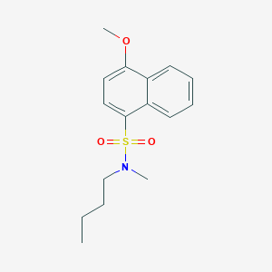 molecular formula C16H21NO3S B228971 N-butyl-4-methoxy-N-methyl-1-naphthalenesulfonamide 